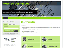 Tablet Screenshot of motoresdesguaces.com